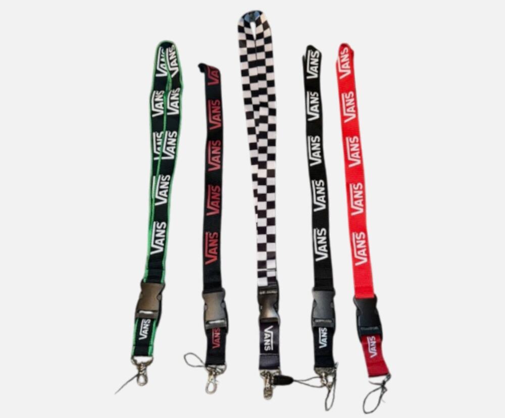 Vans Lanyard 5 Pack Breakaway Keychain ID Badge Holder Assorted Colors New